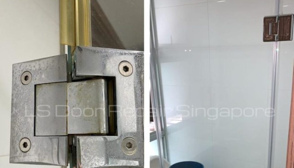 Replace Glass Door Hinges With Rubber Seal